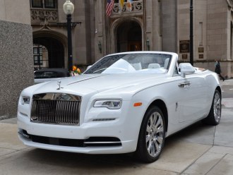 Rent Rolls Royce Dawn White