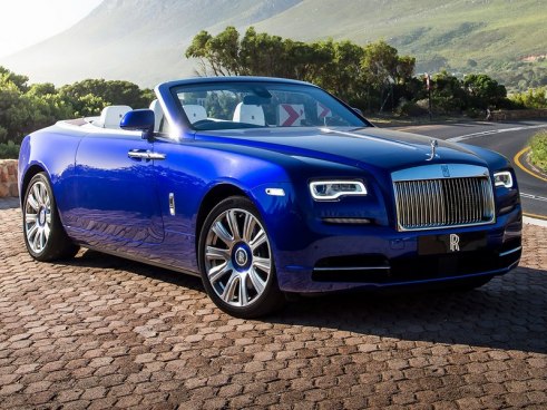 Rent Rolls Royce Dawn Dark Blue